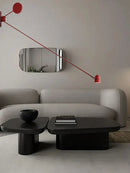 GobekUsa Adjustable LED Swing Arm Wall Sconce in Red/Black - Modern Lighting