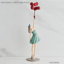 GobekUsa Balloon Girls Resin Home Decor Ornaments