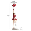 GobekUsa Balloon Girls Resin Home Decor Ornaments