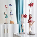 GobekUsa Balloon Girls Resin Home Decor Ornaments