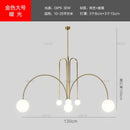 GobekUsa Designer Line Chandelier Living Room Coffee Shop Hanglamp Loft Light
