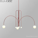 GobekUsa Designer Line Chandelier Living Room Coffee Shop Hanglamp Loft Light
