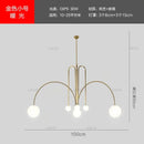 GobekUsa Designer Line Chandelier Living Room Coffee Shop Hanglamp Loft Light
