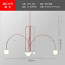 GobekUsa Designer Line Chandelier Living Room Coffee Shop Hanglamp Loft Light