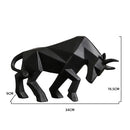 GobekUsa Geometric Bison Sculpture Resin Home Office Modern Decor Tabletop Figurine