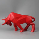 GobekUsa Geometric Bull Sculpture - Modern Home Decor, Office, Living Room Ornament