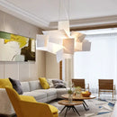 GobekUsa Acrylic Leaf Pendant Lamps: Modern Ceiling Hanging Light for Kitchen Island & Living Room