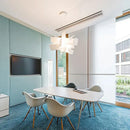 GobekUsa Acrylic Leaf Pendant Lamps: Modern Ceiling Hanging Light for Kitchen Island & Living Room