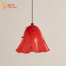 GobekUsa Glass Pendant Lights LED E27 Warm Atmosphere Modern Colorful Hanging Lamp