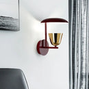 GobekUsa Modern Red Dome Wall Sconce Lighting Fixture - Metal 1-Head for Bedroom