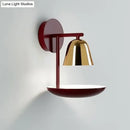 GobekUsa Modern Red Dome Wall Sconce Lighting Fixture - Metal 1-Head for Bedroom