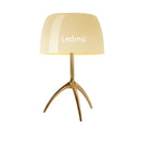 GobekUsa Glass Shade Table Lamp: Designer Tripod Desk Light for Bedroom