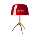 GobekUsa Glass Shade Table Lamp: Designer Tripod Desk Light for Bedroom