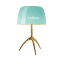 GobekUsa Glass Shade Table Lamp: Designer Tripod Desk Light for Bedroom