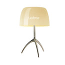 GobekUsa Glass Shade Table Lamp: Designer Tripod Desk Light for Bedroom