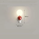 GobekUsa LED Wall Light Red Green White Metal Kids Room Lamp White Acrylic Ball
