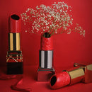 GobekUsa Lipstick Shape Ceramic Vase: Cartoon Floral Arrangement Home Decor