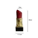 GobekUsa Lipstick Shape Ceramic Vase: Cartoon Floral Arrangement Home Decor