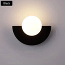 GobekUsa Glass Ball LED Wall Lamp for Bedroom, Living Room, Study - Simple & Elegant