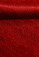 Modern Red Solid Design Hand Loomed Wool Area Rug