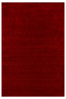 Modern Red Solid Design Hand Loomed Wool Area Rug