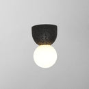 GobekUsa Modern Resin-Cement Bell Wall Sconce - Single-Bulb Lighting Fixture