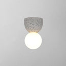 GobekUsa Modern Resin-Cement Bell Wall Sconce - Single-Bulb Lighting Fixture