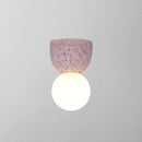 GobekUsa Modern Resin-Cement Bell Wall Sconce - Single-Bulb Lighting Fixture