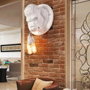 GobekUsa Gorilla Resin Wall Lamp: Modern Retro LED Sconce for Bedroom Decor
