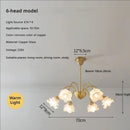 GobekUsa Elegant Flower Chandelier - Modern Retro Medieval Style for Living Room Dining Bedroom