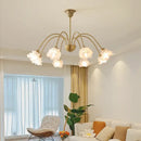 GobekUsa Elegant Flower Chandelier - Modern Retro Medieval Style for Living Room Dining Bedroom
