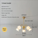 GobekUsa Elegant Flower Chandelier - Modern Retro Medieval Style for Living Room Dining Bedroom