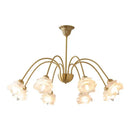GobekUsa Elegant Flower Chandelier - Modern Retro Medieval Style for Living Room Dining Bedroom