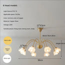 GobekUsa Elegant Flower Chandelier - Modern Retro Medieval Style for Living Room Dining Bedroom