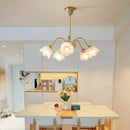 GobekUsa Elegant Flower Chandelier - Modern Retro Medieval Style for Living Room Dining Bedroom
