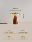 GobekUsa Gold Lustre Wood Table Lamp LED - Luxe Retro Medieval Design