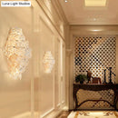 GobekUsa Modern Rhombus Clear Crystal 4-Light Sconce: Stylish Flush Wall Mounted Lamp