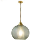 GobekUsa Blue Glass LED Pendant Lamp: Nordic Modern Hanging Light.