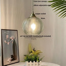 GobekUsa Blue Glass LED Pendant Lamp: Nordic Modern Hanging Light.