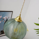 GobekUsa Blue Glass LED Pendant Lamp: Nordic Modern Hanging Light.