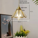 GobekUsa Blue Glass LED Pendant Lamp - Nordic Modern Hanging Light