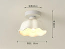 Modern ribbed ceramic glass chandelier white and brass living room light by Decorbites