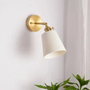 GobekUsa Ceramic LED Wall Light Striped White Modern Nordic Pull Chain Mirror Lamp