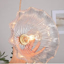 GobekUsa Clear Glass LED Pendant Light Fixture for Modern Home Decor