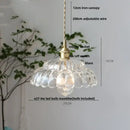 GobekUsa Clear Glass Nordic Pendant Light Fixture: Modern Simple Hanging Lamp