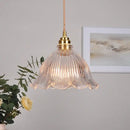 GobekUsa Clear Glass LED Pendant Light Fixture for Modern Home Decor