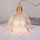 GobekUsa Clear Glass LED Pendant Light Fixture for Modern Home Decor