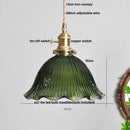 GobekUsa Clear Glass LED Pendant Light Fixture for Modern Home Decor