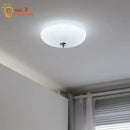 GobekUsa Cream Glass Round Ceiling Lights | Modern LED Indoor Lighting | Bedroom Study Balcony Lighting