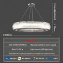 GobekUsa Crystal LED Ceiling Pendant Chandelier for Modern Luxury Living Room Décor